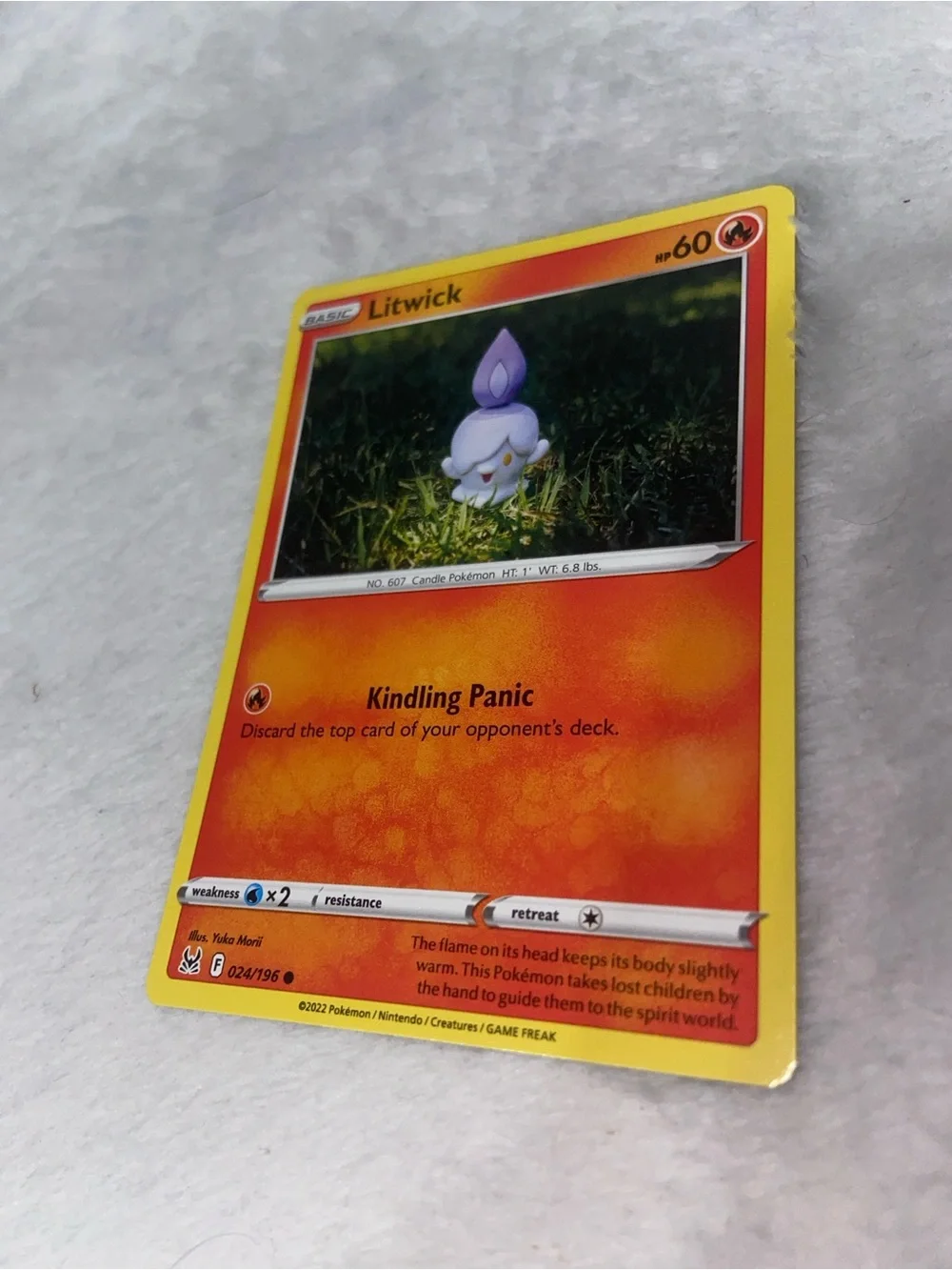 Litwick card (024/196) from the Sword & Shield: Lost Origin
